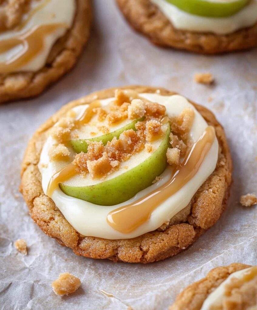Caramel apple cookies crumbl copycat recipe toprecipelist